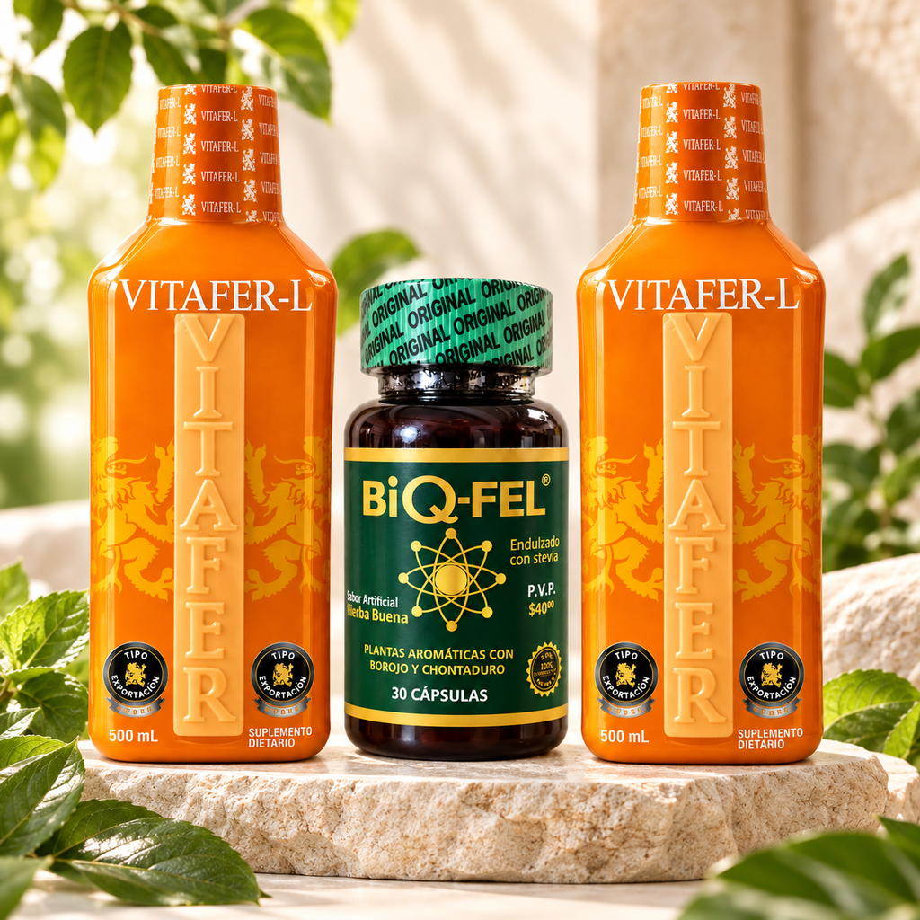 Combo BIOWELLNESS – 2 Vitafer-L + 1 BIQ-FEL