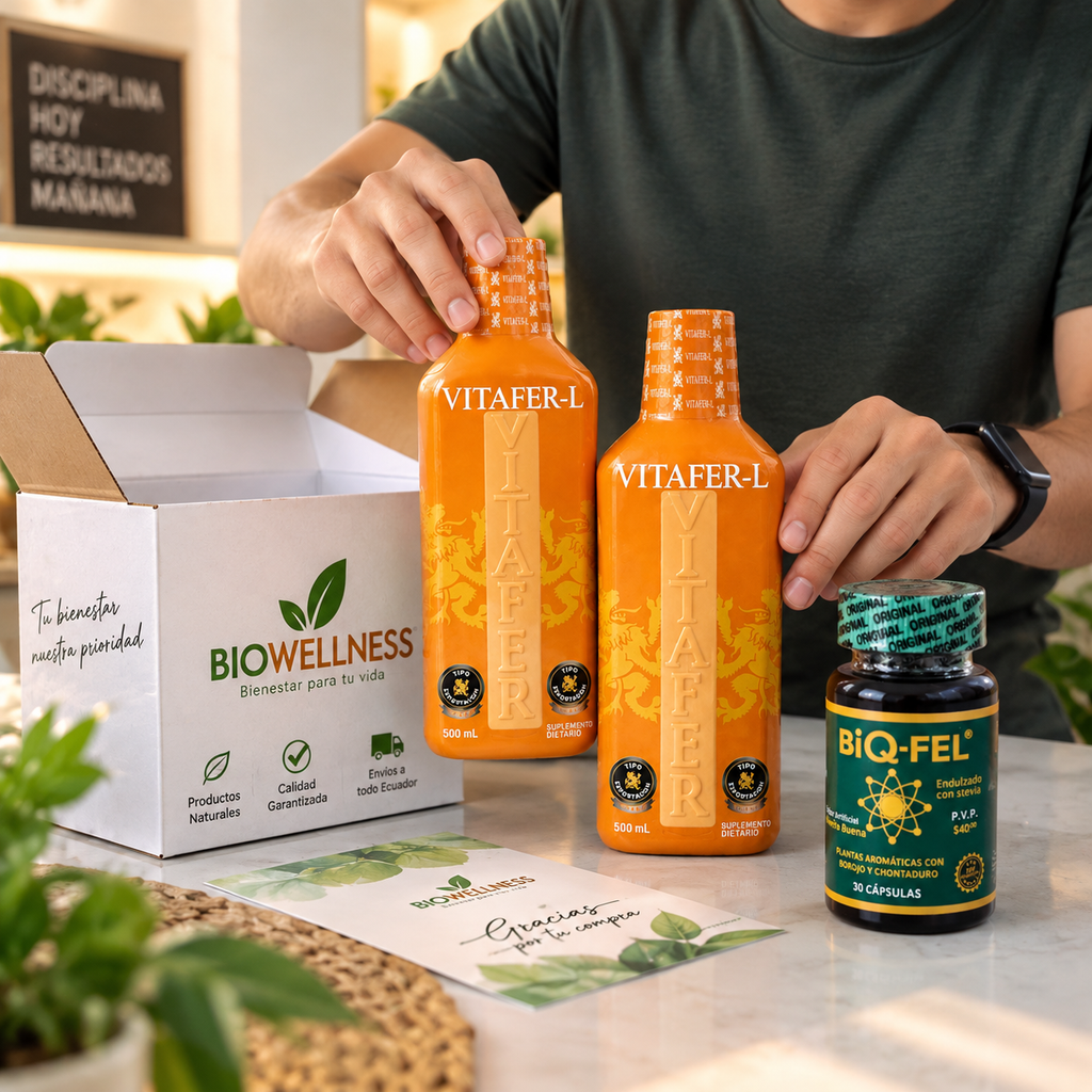 Combo BIOWELLNESS – 2 Vitafer-L + 1 BIQ-FEL